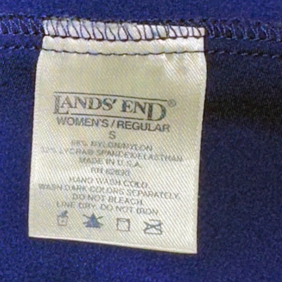 Lands' End Blue Mini A-Line Sarong Cover Up Size S - Picture 2 of 8